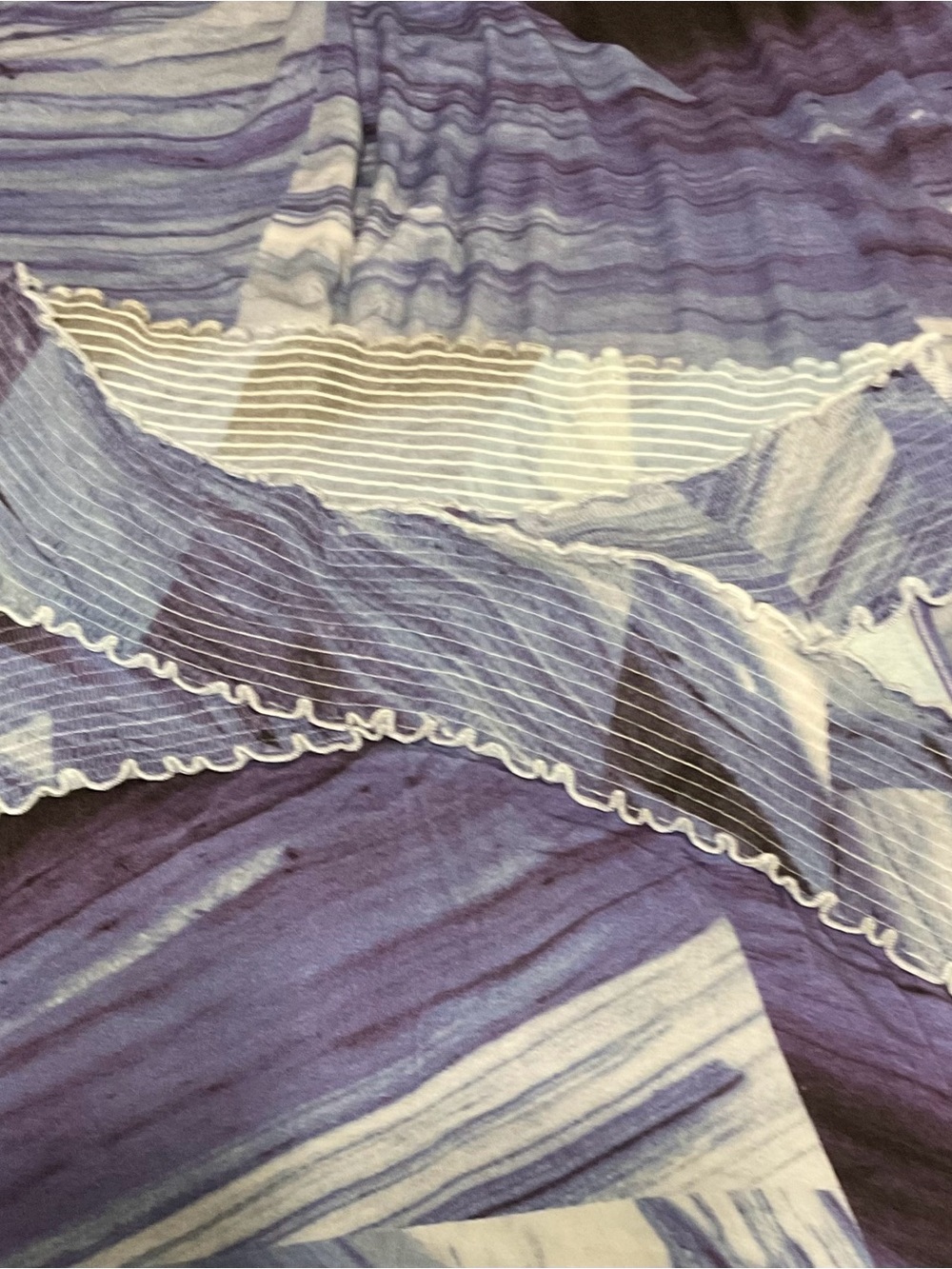 Soft Surrounding Purple Marble Print Sleeveless Maxi Dress SZ L - Picture 9 of 11